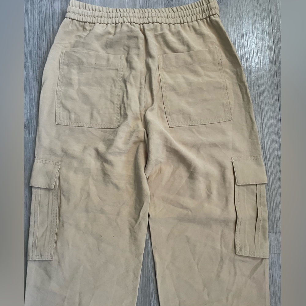 ZARA Khaki Cargo Soft Jogger Pants size XS Women’s - Picture 8 of 9